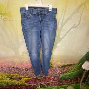 Torrid Women’s Jeans Size 12R Mid Rise Skinny Blue Denim Stretch Regular Length